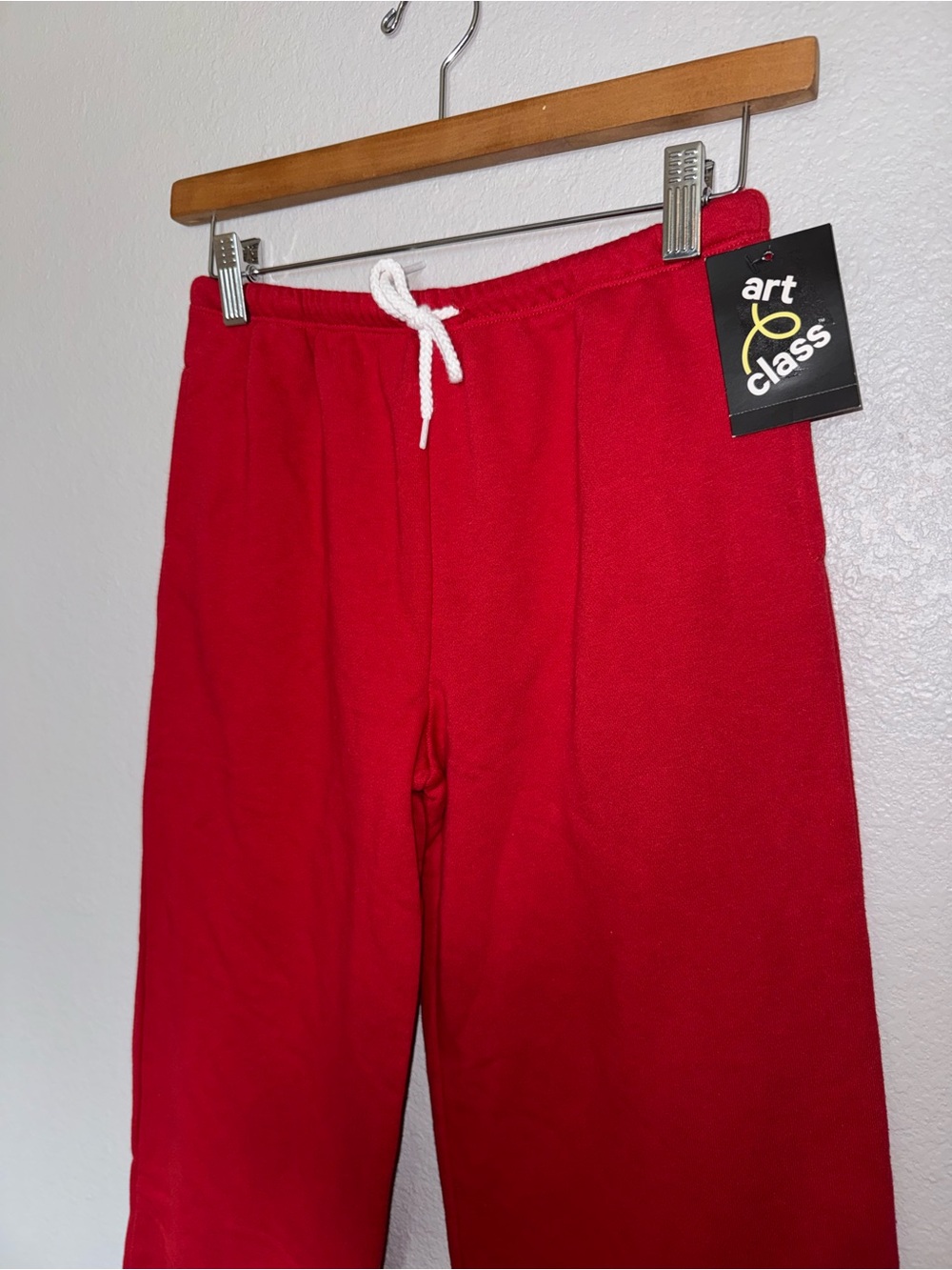 New Art Class Finally Red Drawstring Lounge Pants Girls L (10/12) - Picture 3 of 11